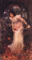 La dama de Shalott estudio JW mujer griega John William Waterhouse